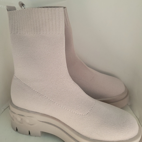 Aldo Womens Bigact Sock Boot Lug Chunky Sole 7 1/2 New Without Tags - Picture 6 of 7